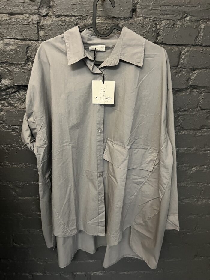 Big pocket shirt grey