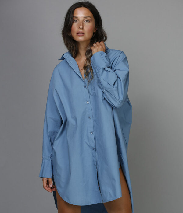 Boyfriend Long DENIM BLUE