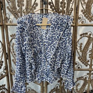 Sample Sale Blouse Blue, Red, Black