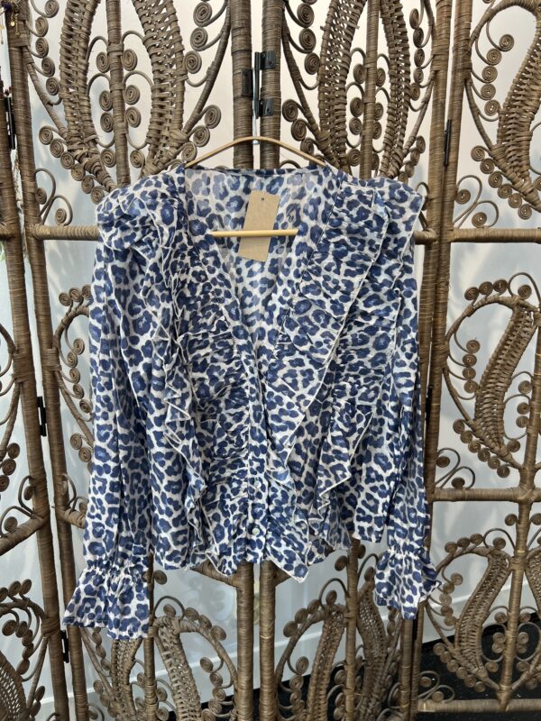 Sample Sale Blouse Blue, Red, Black