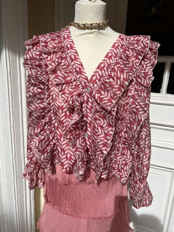 Sample Sale Blouse Blue, Red, Black - Image 2