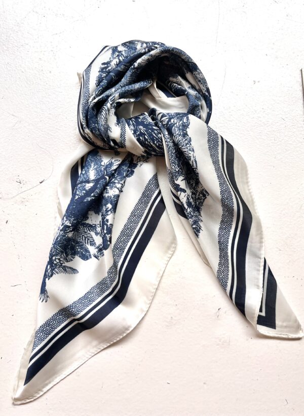 Silk Print Scarf - Image 2