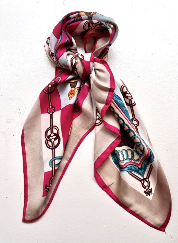 Silk Print Scarf - Image 3