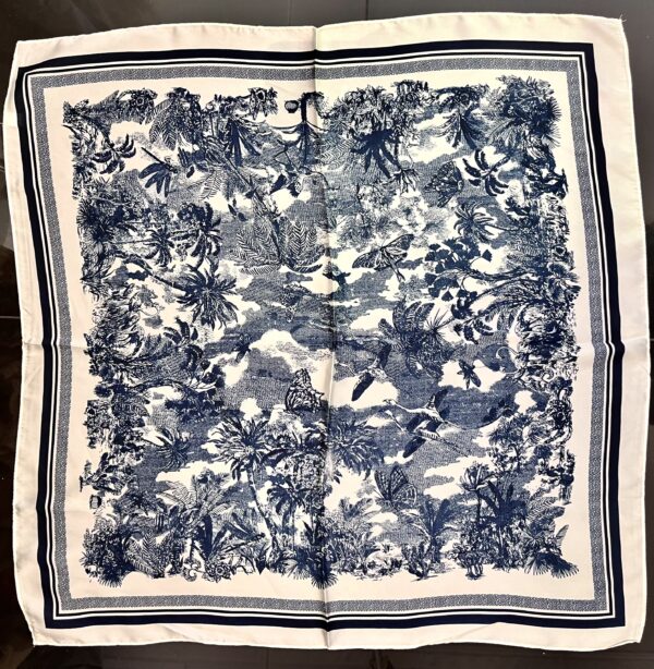 Silk Print Scarf - Image 3