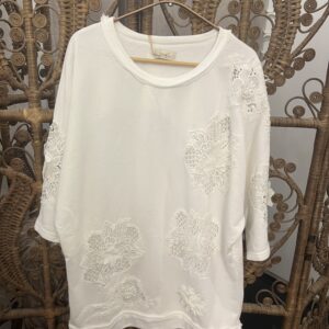 A Sample sweater /short dress with lace, 1 left