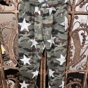 1 A Sample Sale army pants, 2 left