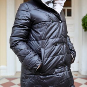 ALICE coat black/beige