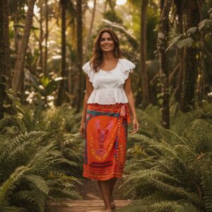 LILY SKIRT ORANGE
