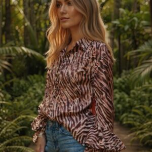 A OLIVIA BLOUSE - TIGER